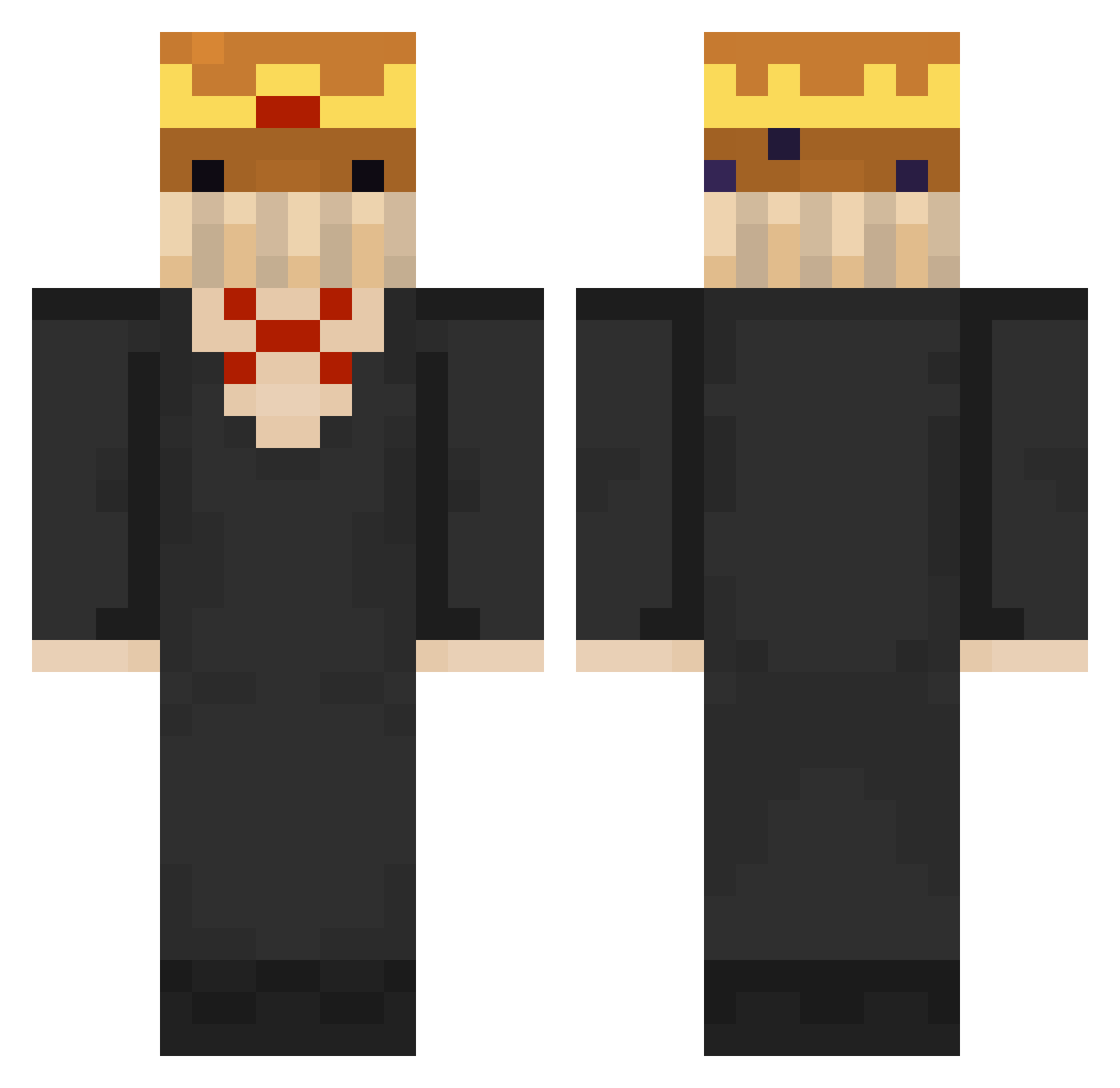 EvenMoreMuffins Minecraft skin, front and back view