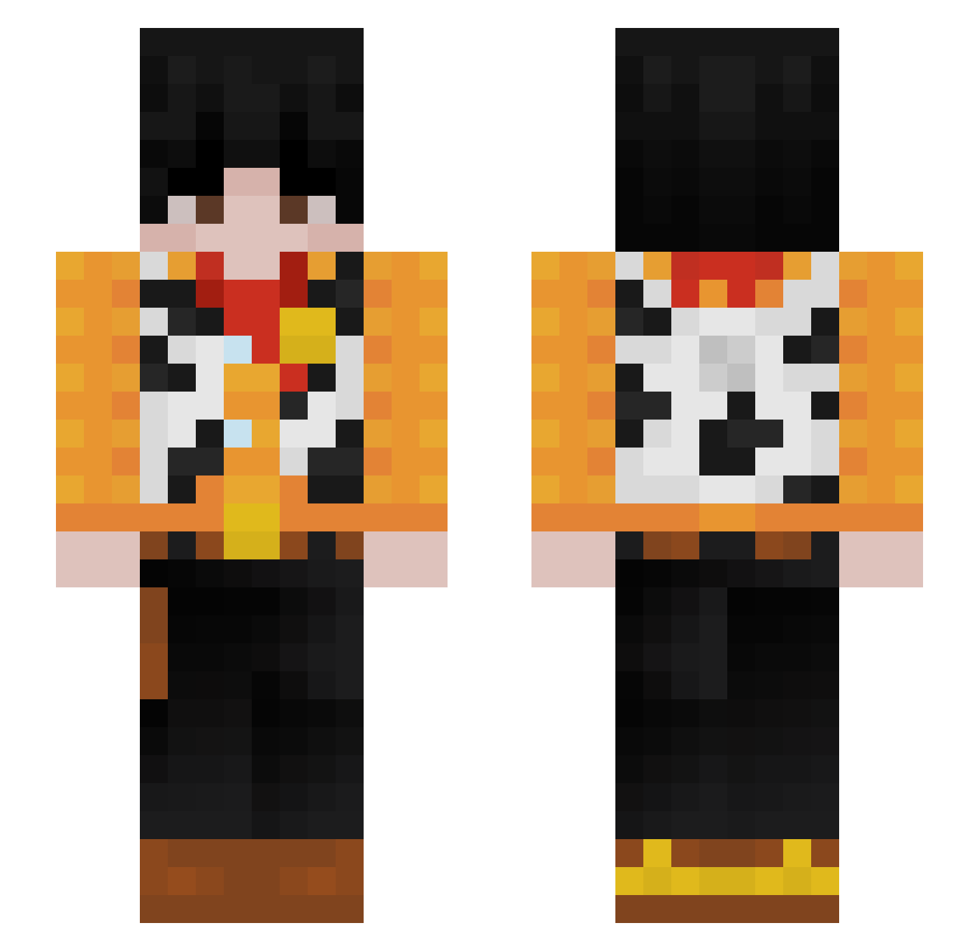 poxaaMurillo Minecraft skin, front and back view