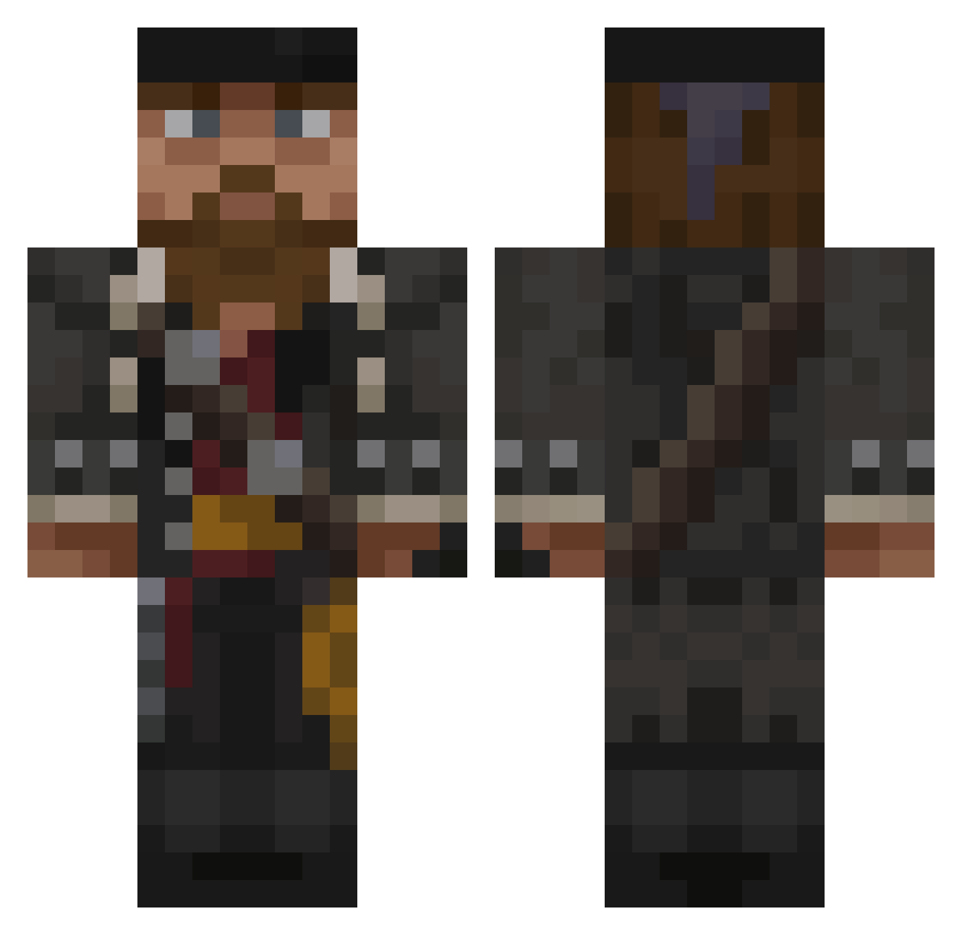0325am Minecraft skin, front and back view
