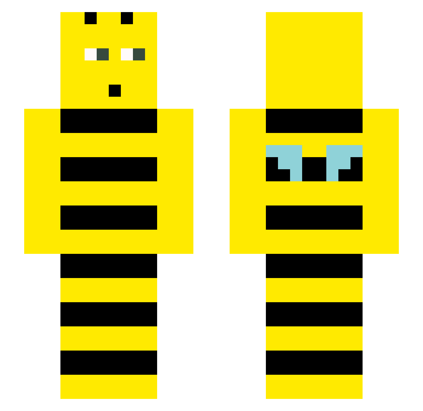 YEANG918 Minecraft skin, front and back view