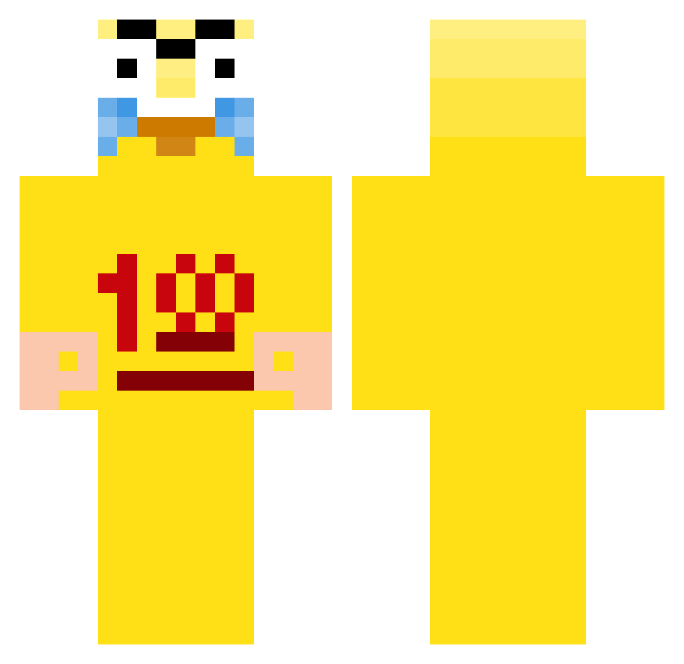 yummy_0612 Minecraft skin, front and back view