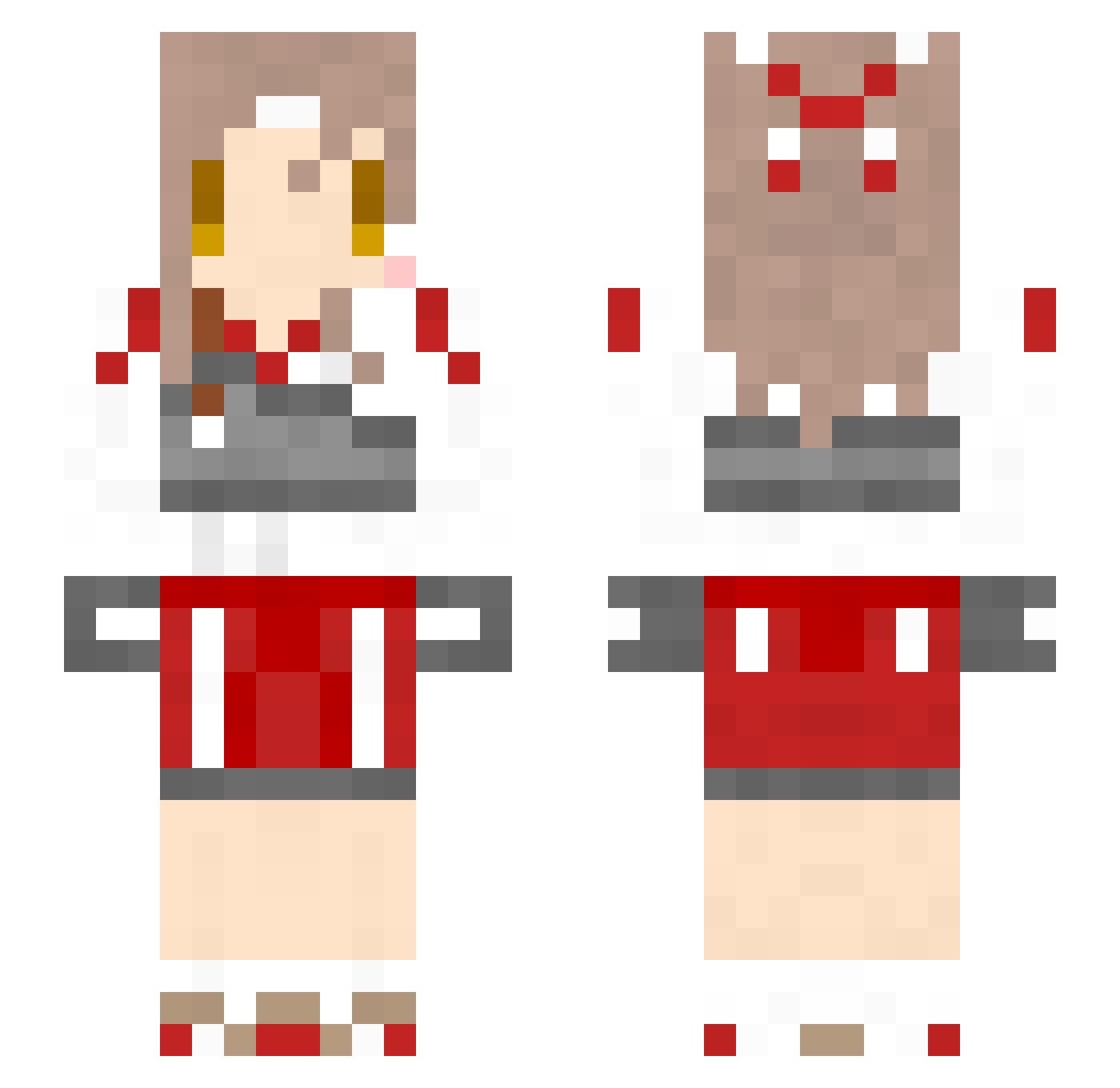 dosgroino Minecraft skin, front and back view