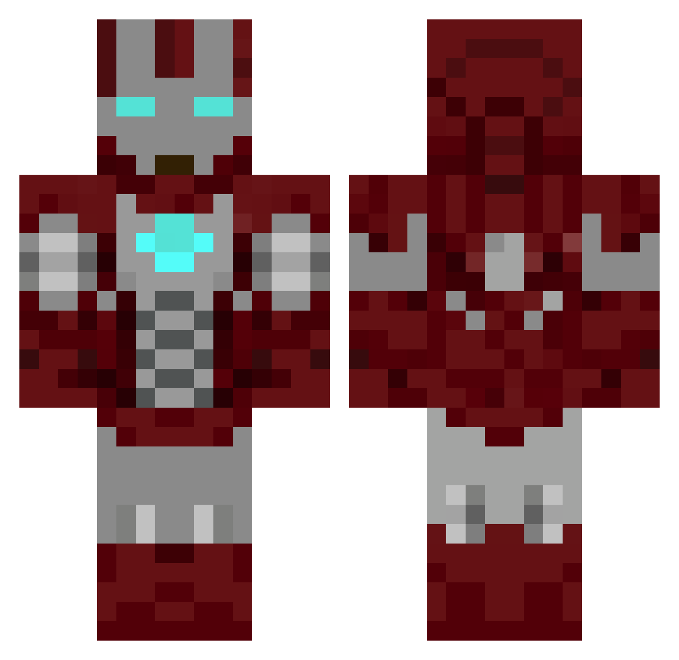 MiguelAngel23 Minecraft skin, front and back view