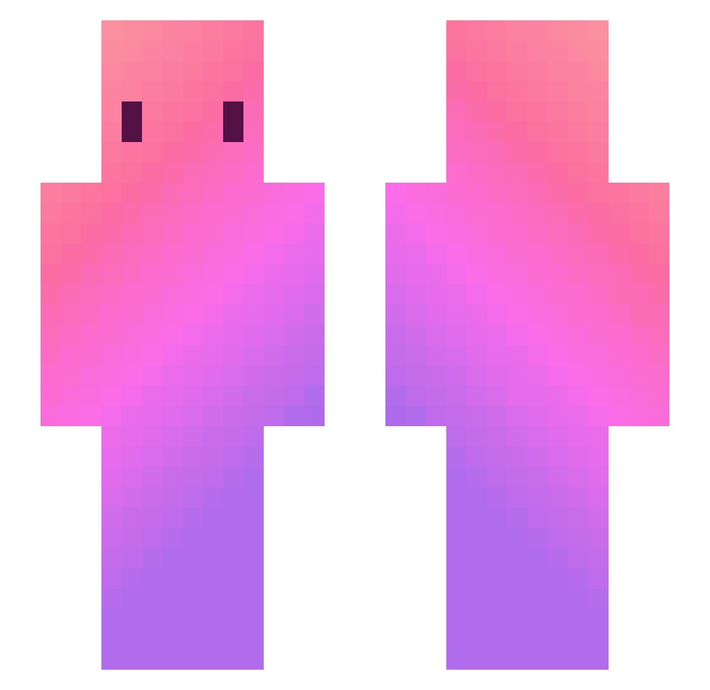 weazy_freezy Minecraft skin, front and back view