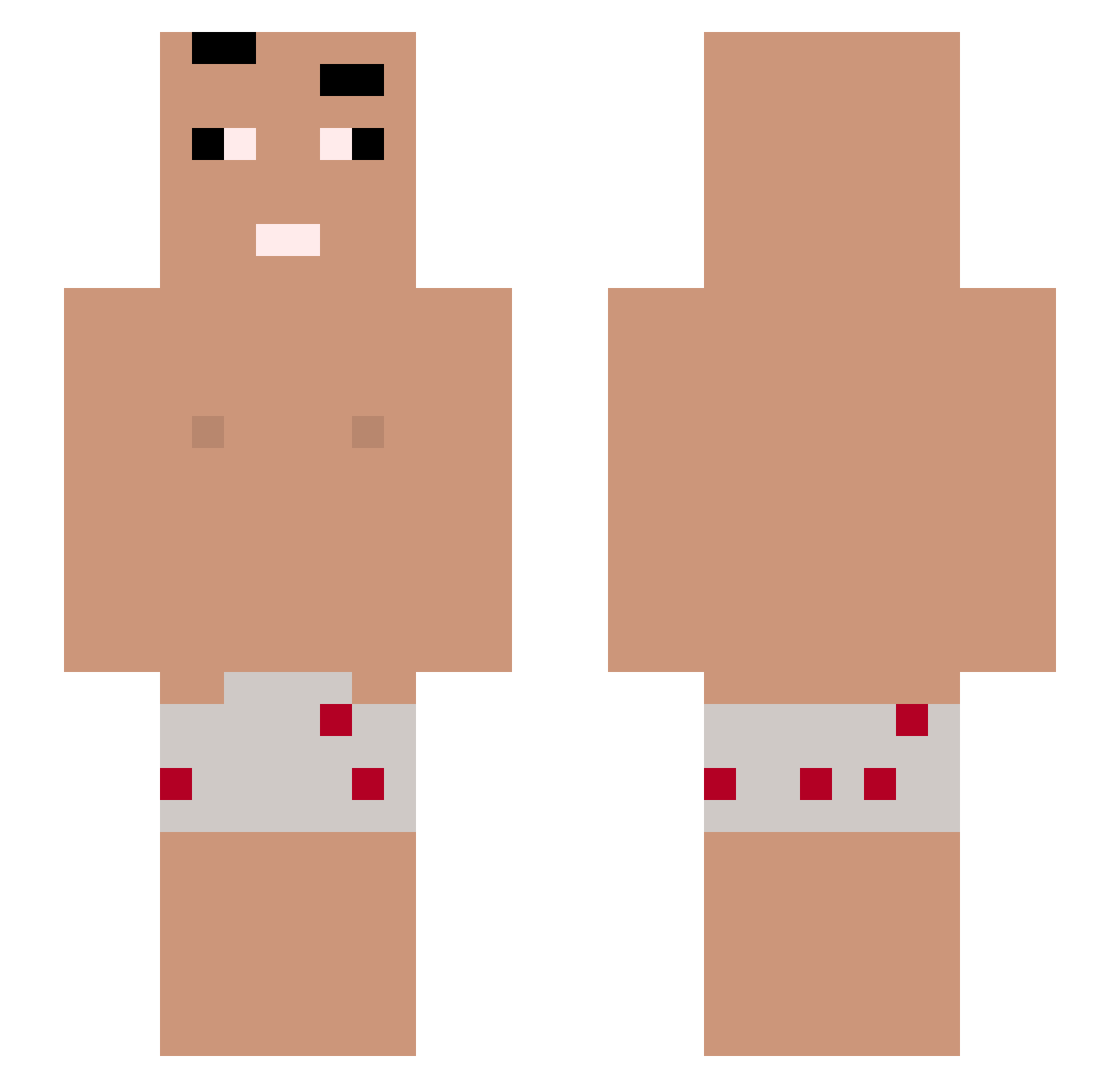 SopaDeLima Minecraft skin, front and back view