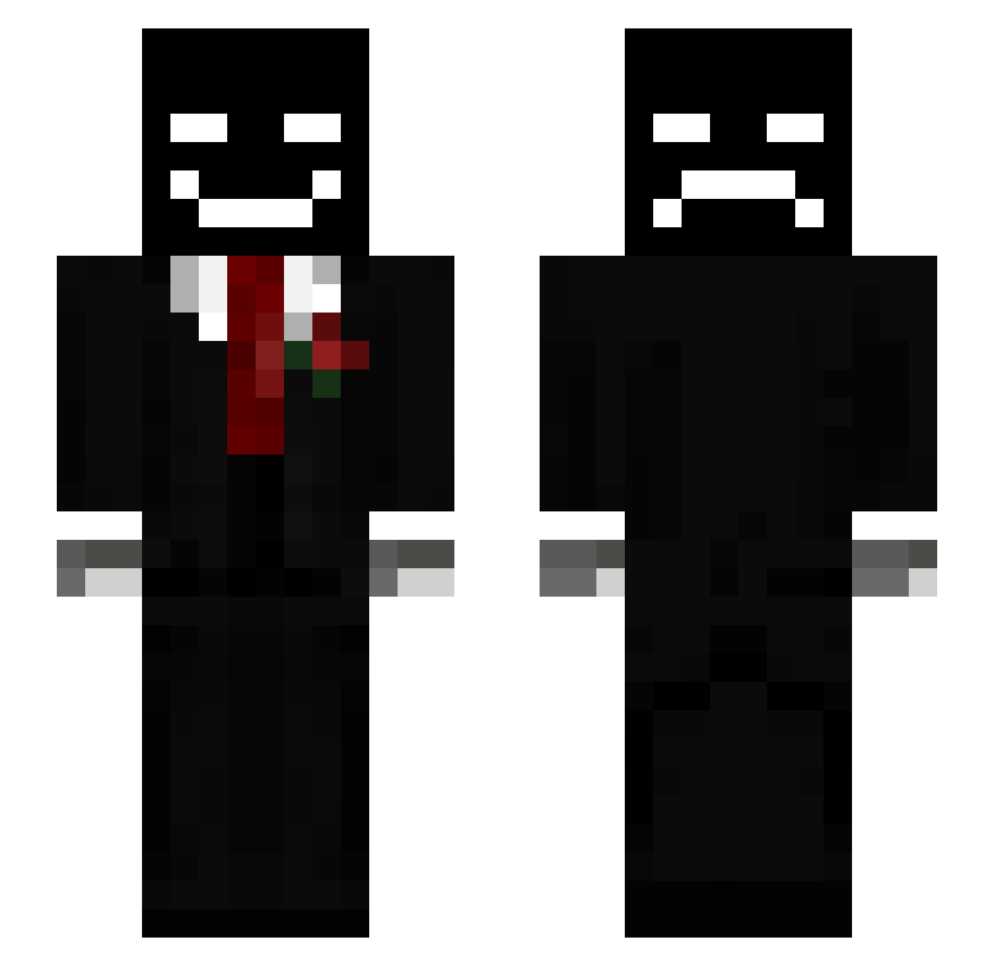 NothingHereToSay Minecraft skin, front and back view