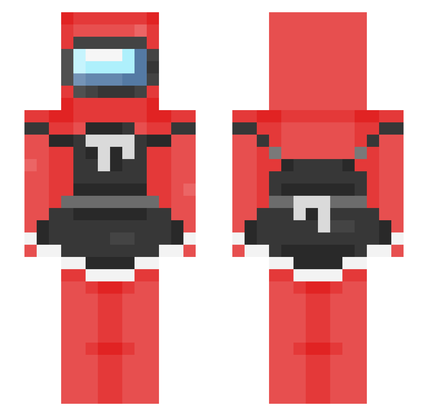 Sharl Minecraft skin, front and back view