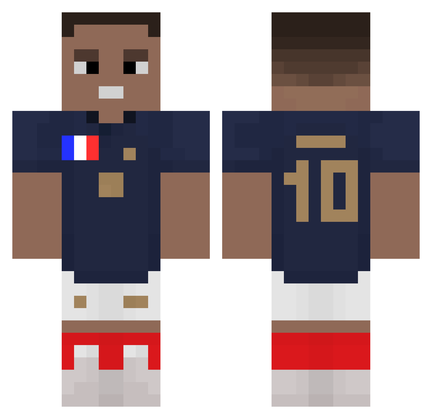 Florusyea Minecraft skin, front and back view