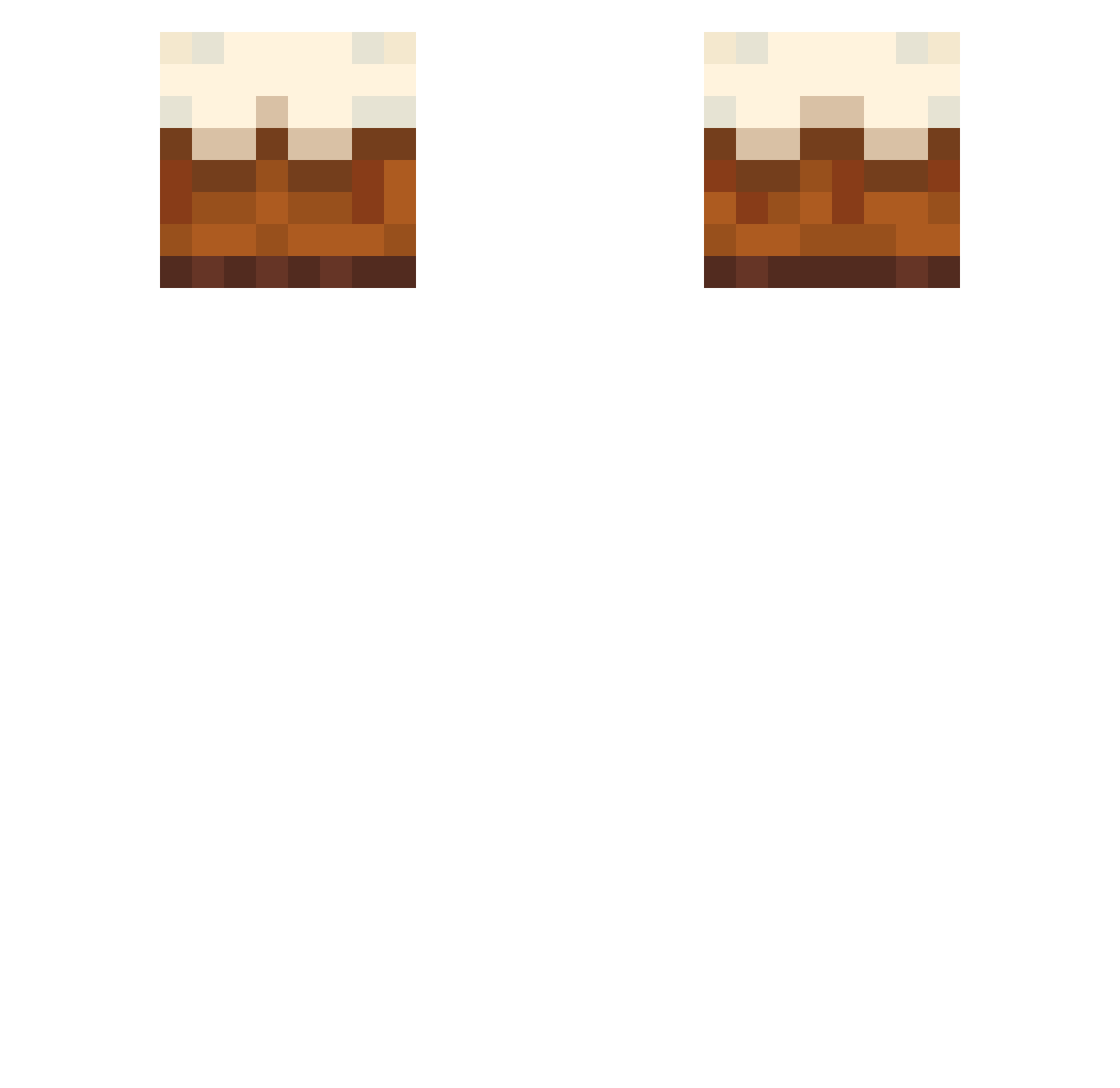 PolenMonkeybtw Minecraft skin, front and back view