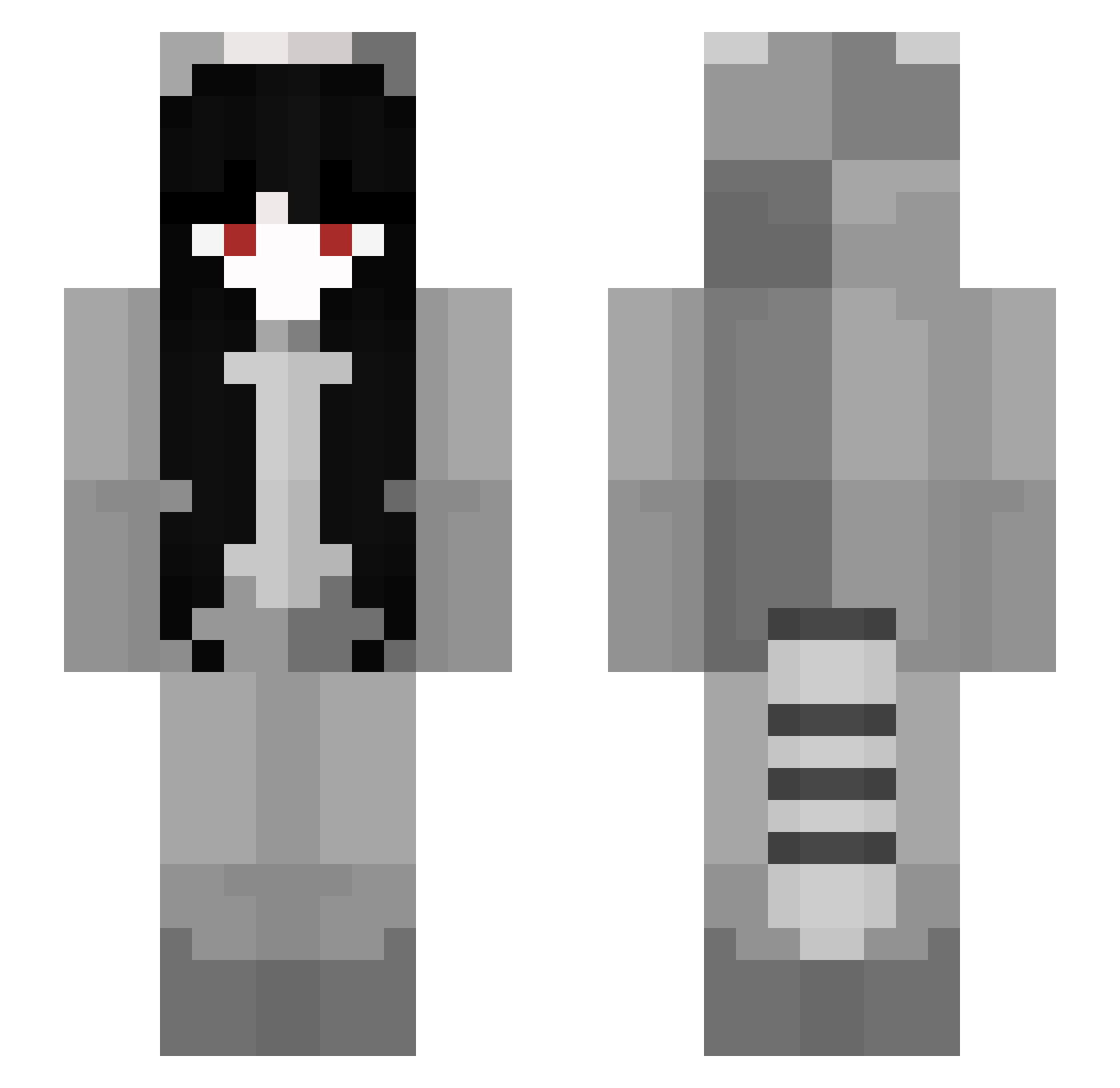 Viviii__ Minecraft skin, front and back view
