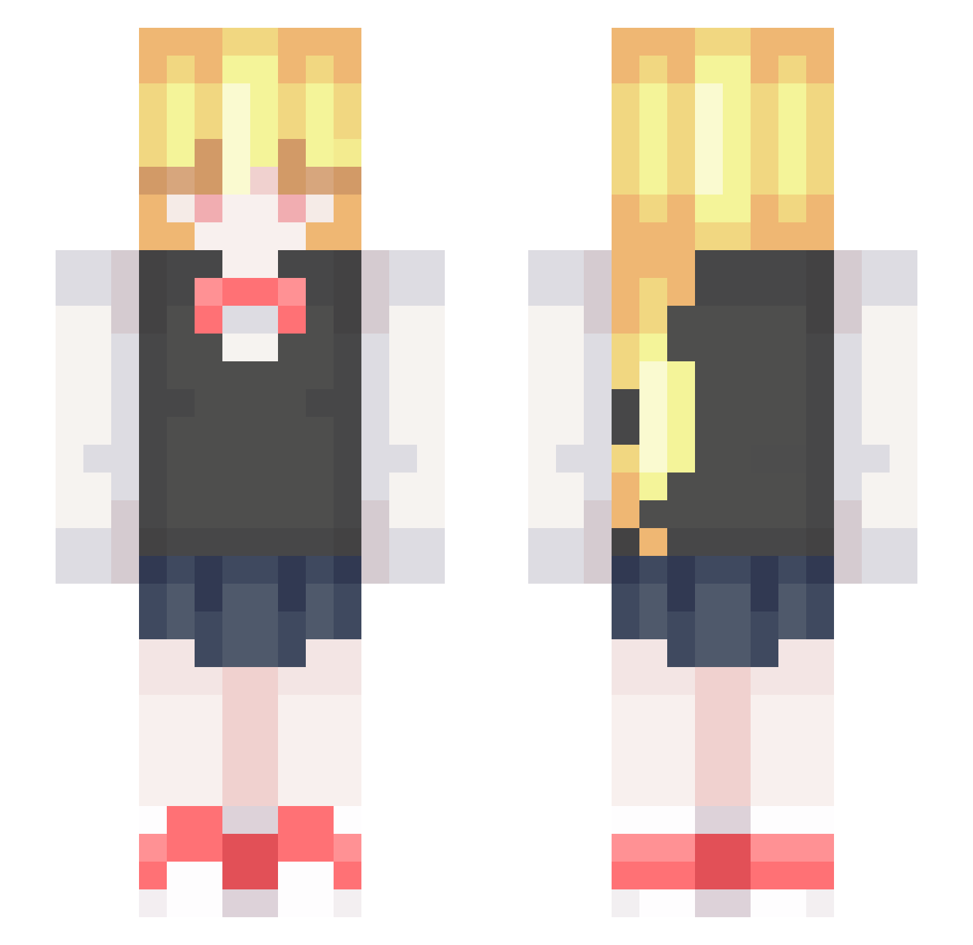 Intels_i3 Minecraft skin, front and back view