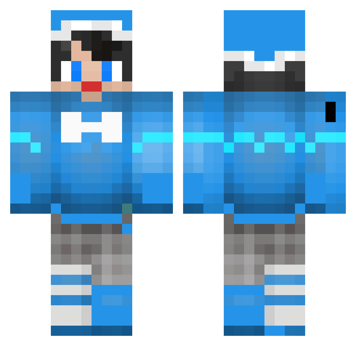NewMarrow790561 Minecraft skin, front and back view