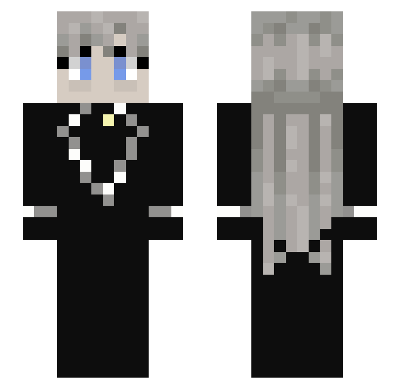 Song_gamerTV Minecraft skin, front and back view