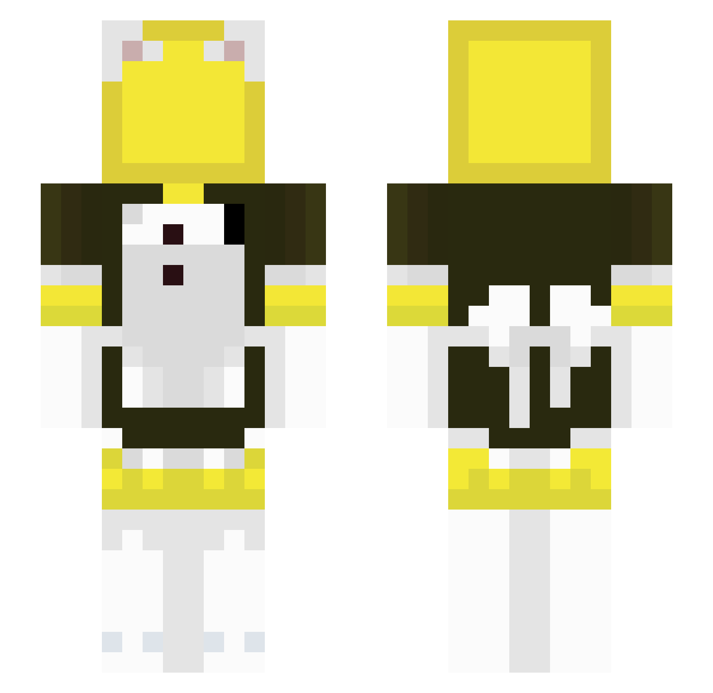 JayrryR Minecraft skin, front and back view