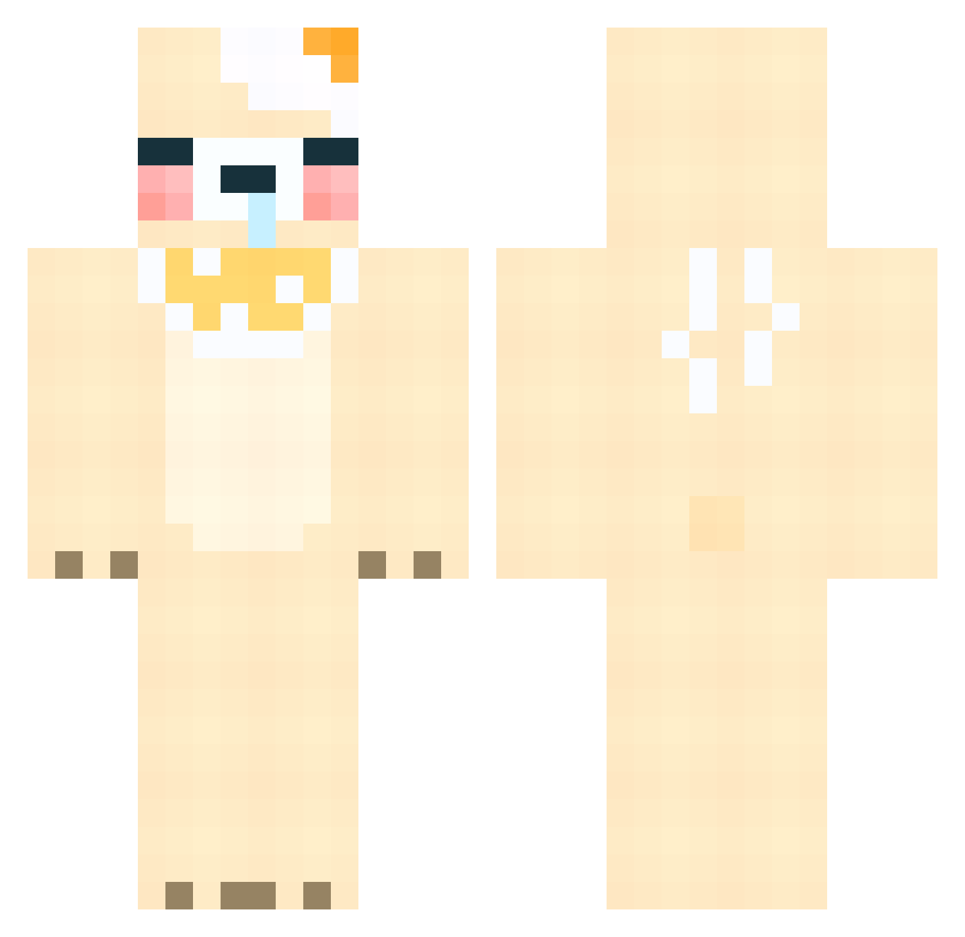 goroke2 Minecraft skin, front and back view