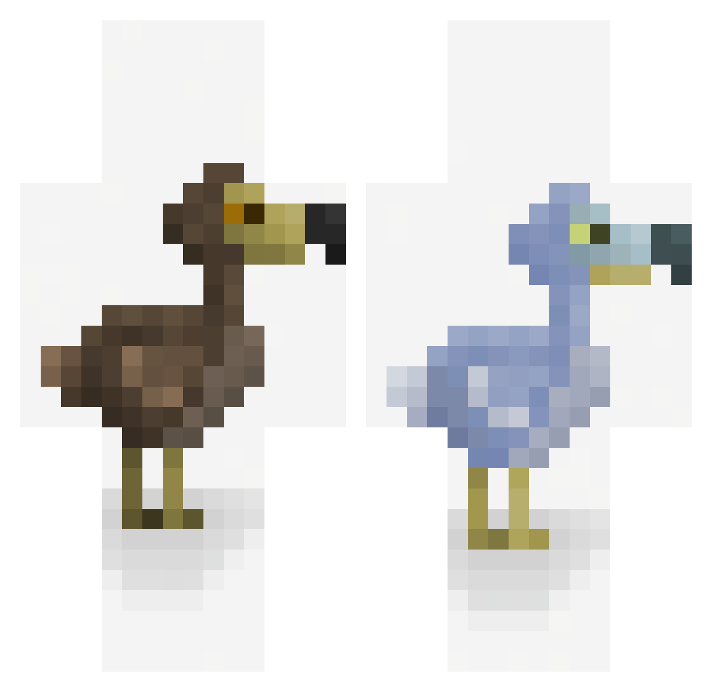 pollograsso Minecraft skin, front and back view