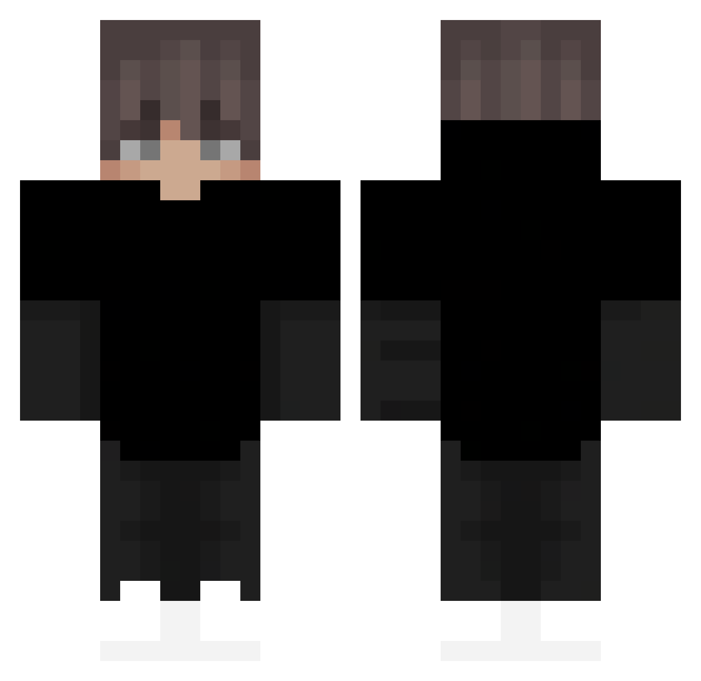 Rajaa_ Minecraft skin, front and back view