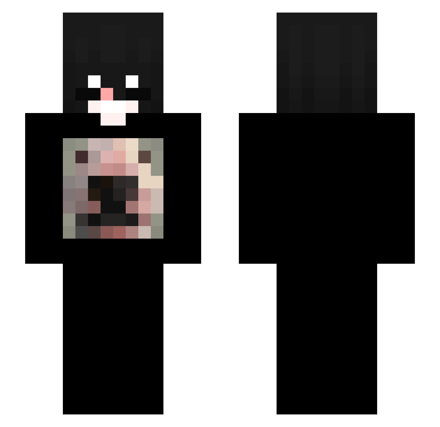 5308 Minecraft skin, front and back view