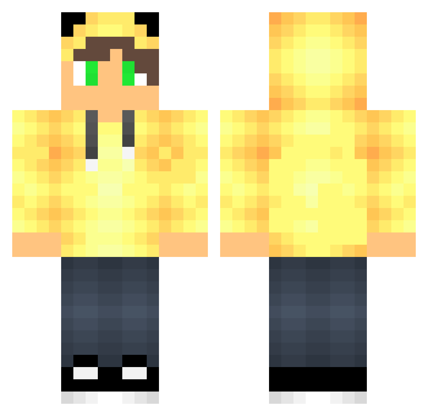 Alta123ofc Minecraft skin, front and back view