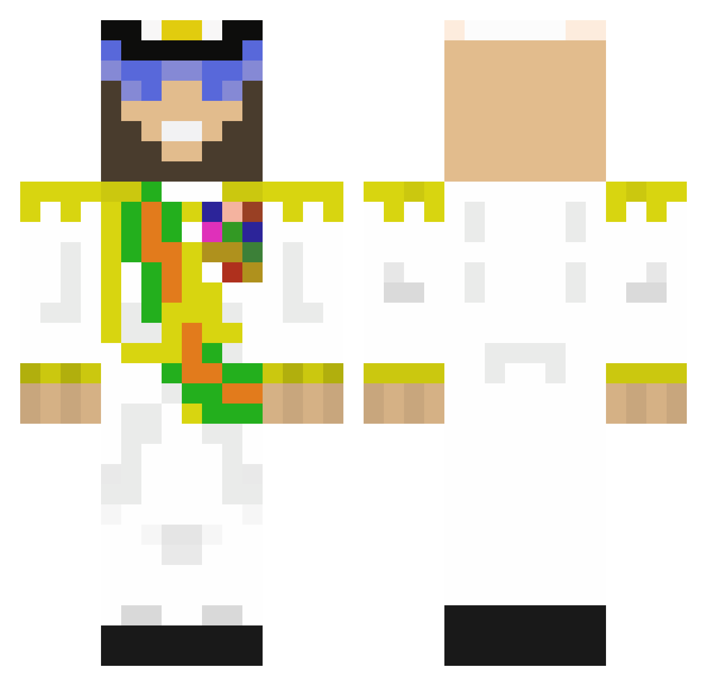 KiIian1 Minecraft skin, front and back view