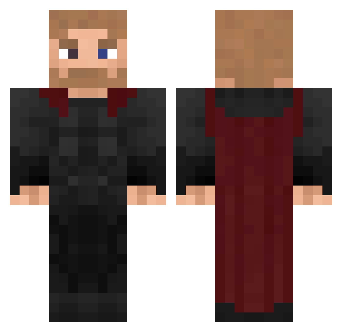 abduli Minecraft skin, front and back view