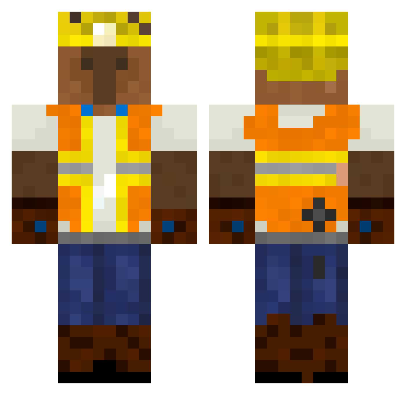 xthonkismmAGqm Minecraft skin, front and back view