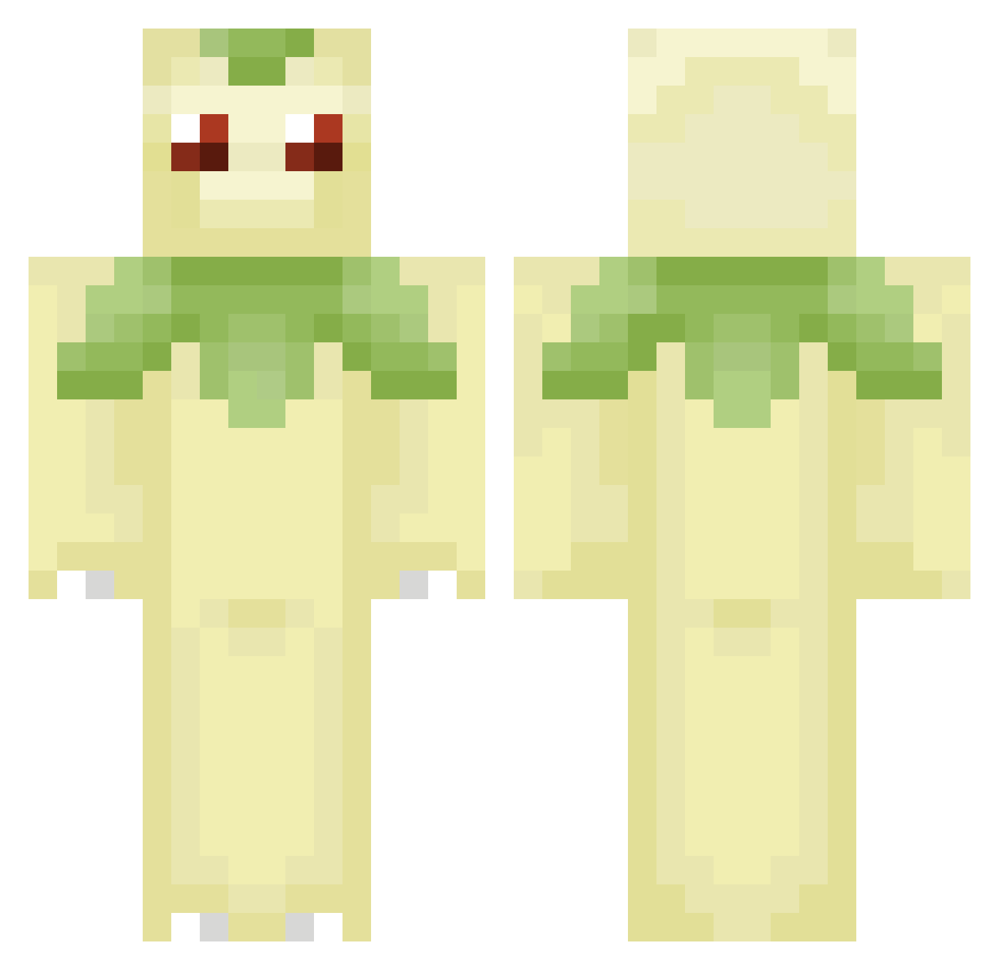 Sanguinary Minecraft skin, front and back view