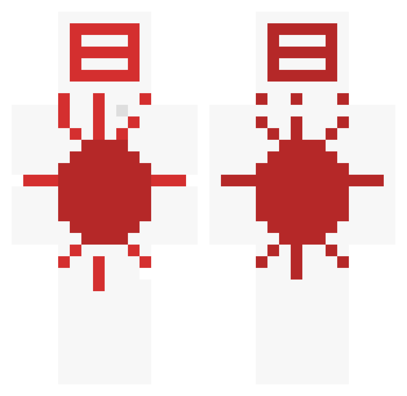 Rikachan0987 Minecraft skin, front and back view