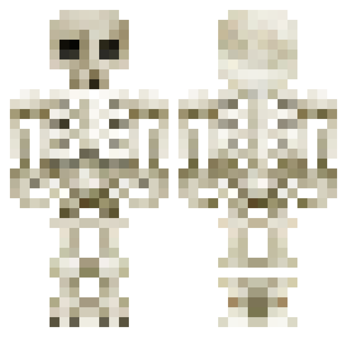 Imprecations Minecraft skin, front and back view