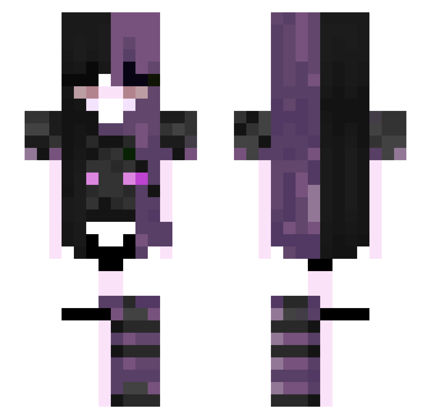 safaepta Minecraft skin, front and back view