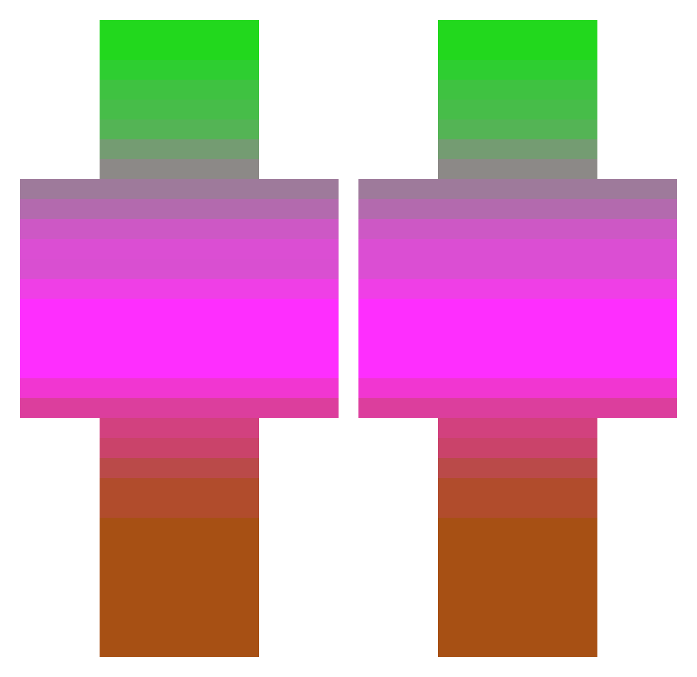 Soap_3ater Minecraft skin, front and back view