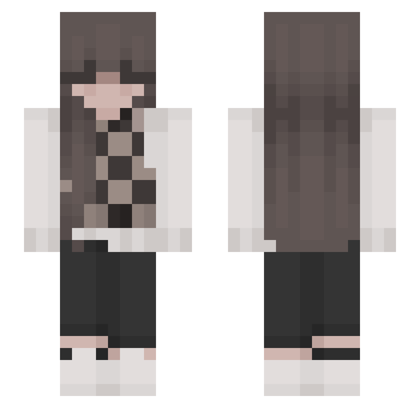 abcdefghi__lmno Minecraft skin, front and back view