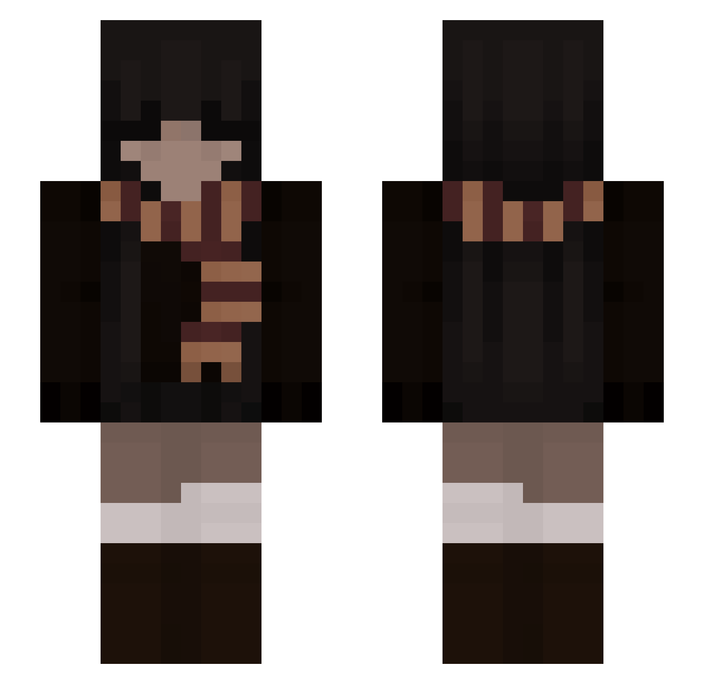 catsaresoawesome Minecraft skin, front and back view