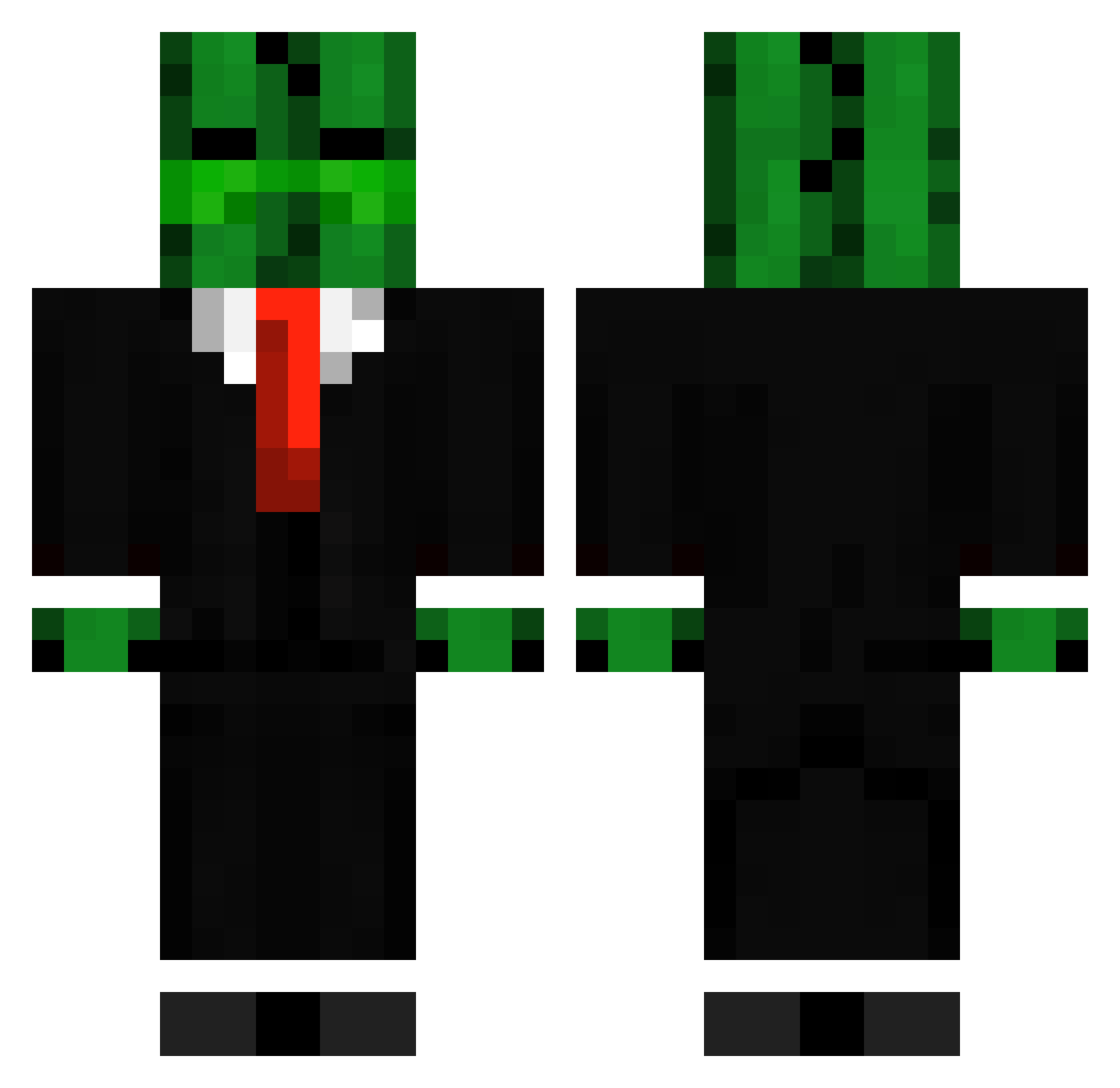 PanK4ktus Minecraft skin, front and back view