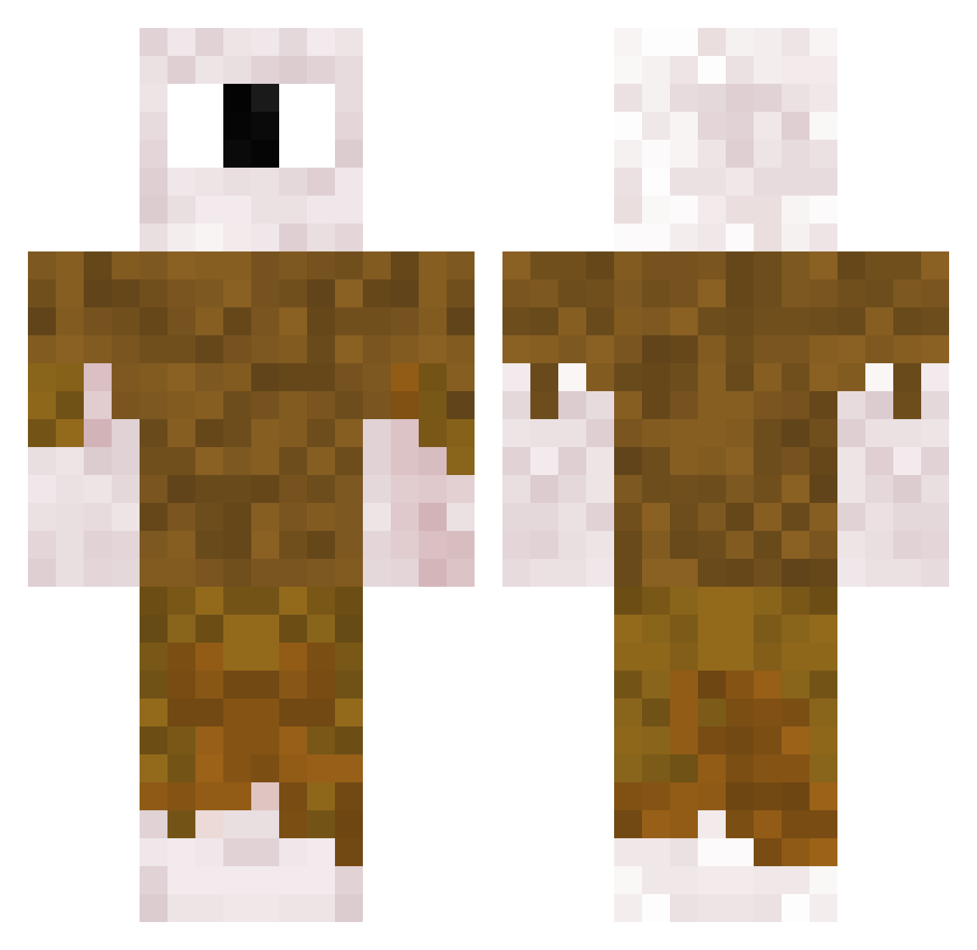Mellers1 Minecraft skin, front and back view