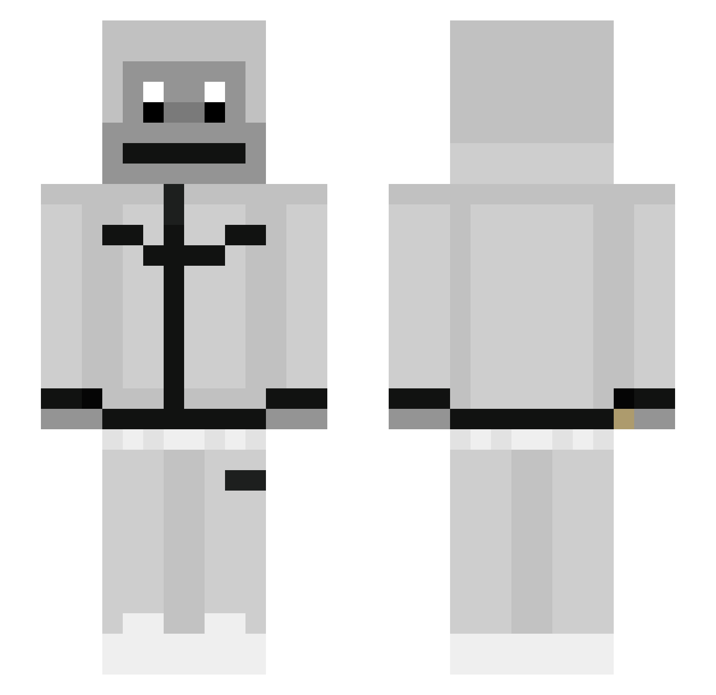 chrisgoatfr Minecraft skin, front and back view