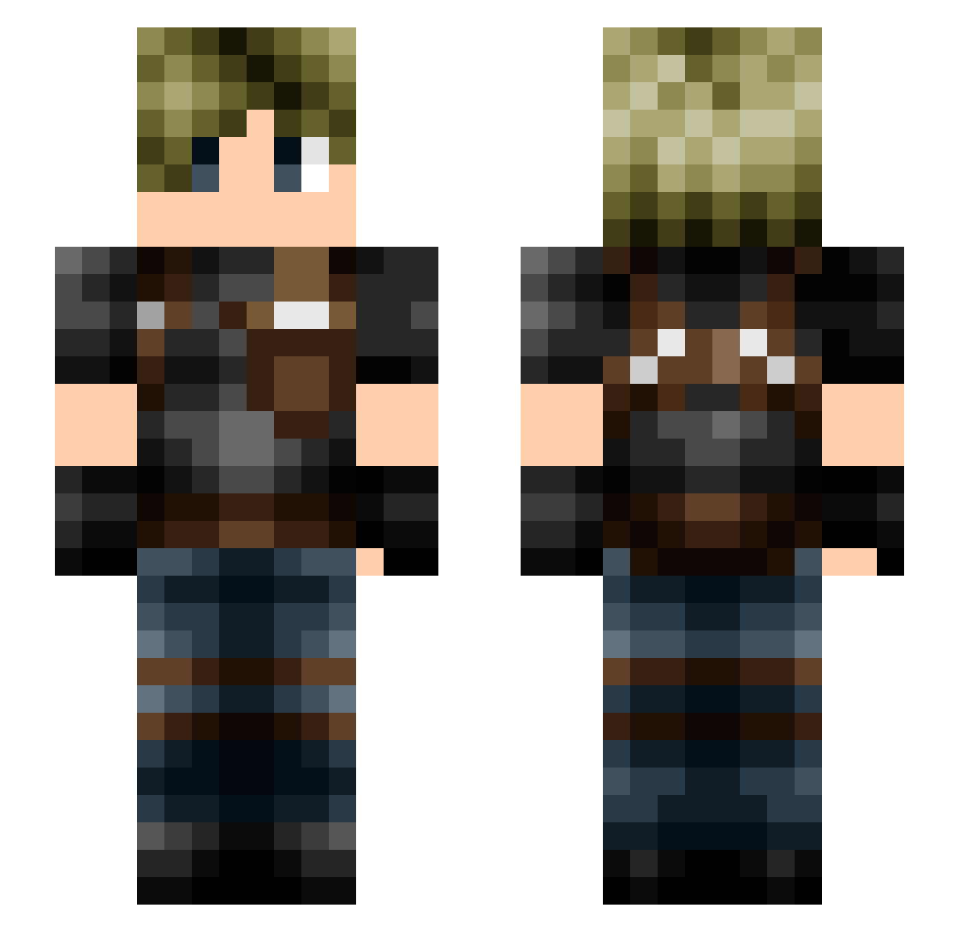BaiDiegoski_ Minecraft skin, front and back view