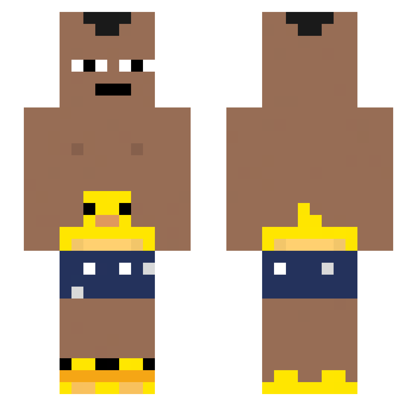 kaiobonitao_ Minecraft skin, front and back view