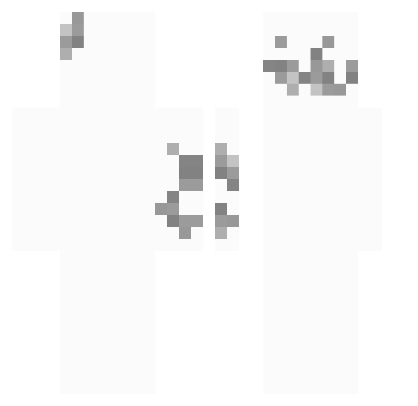Suzzume Minecraft skin, front and back view