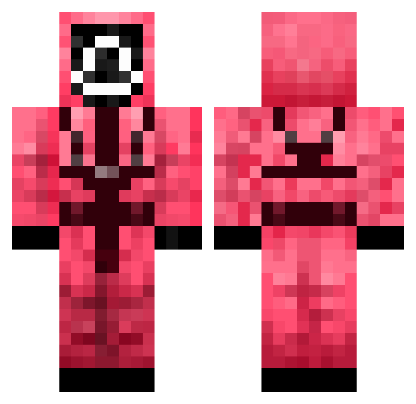fl1m192 Minecraft skin, front and back view