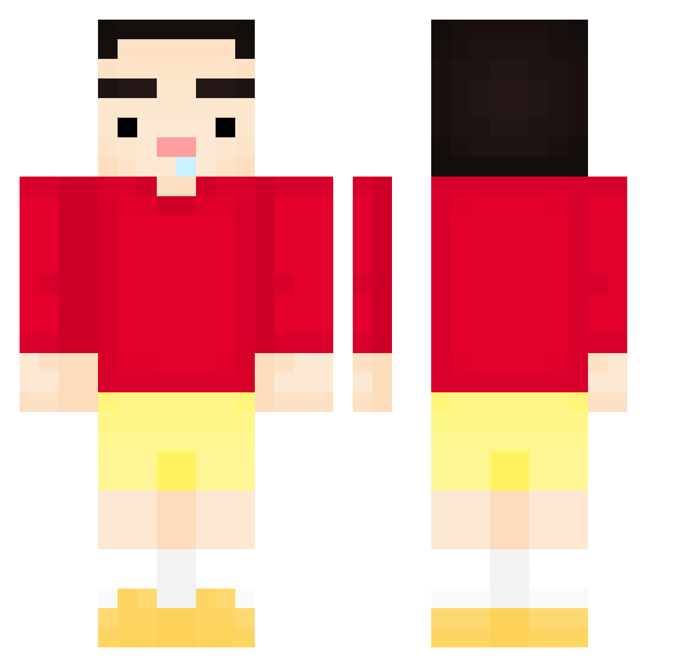 maavi_04 Minecraft skin, front and back view