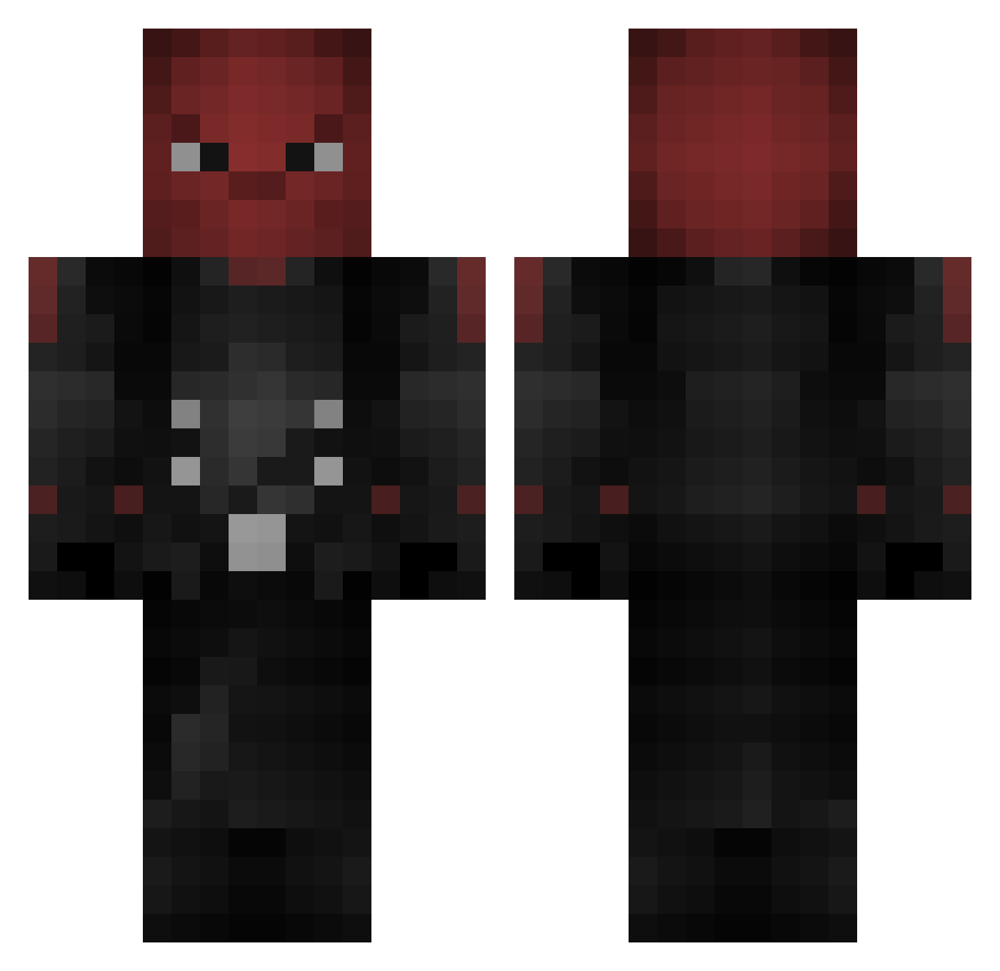 Master360Br Minecraft skin, front and back view