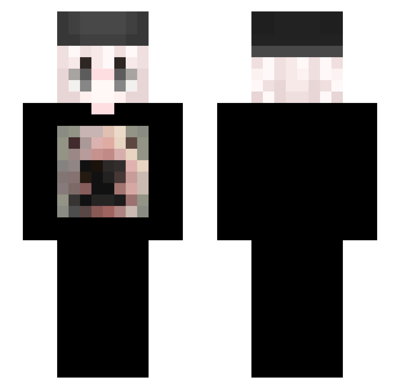 NoahKetchup Minecraft skin, front and back view