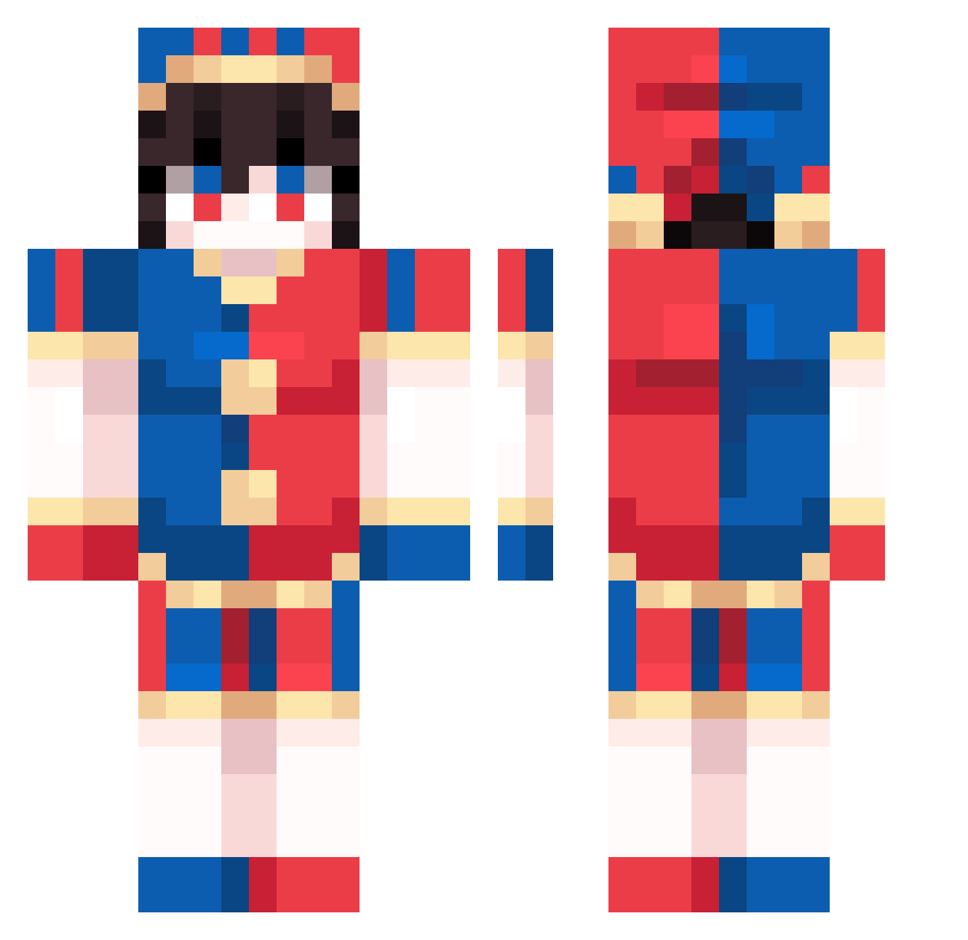 fatgoolash Minecraft skin, front and back view