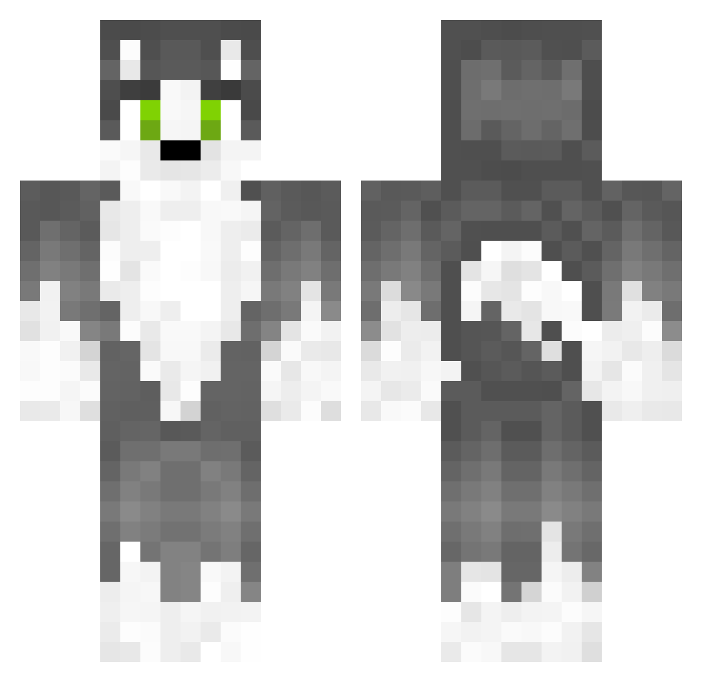 torstrom Minecraft skin, front and back view