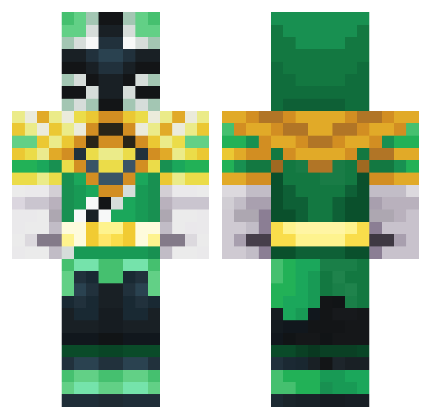kazige_pinguin Minecraft skin, front and back view