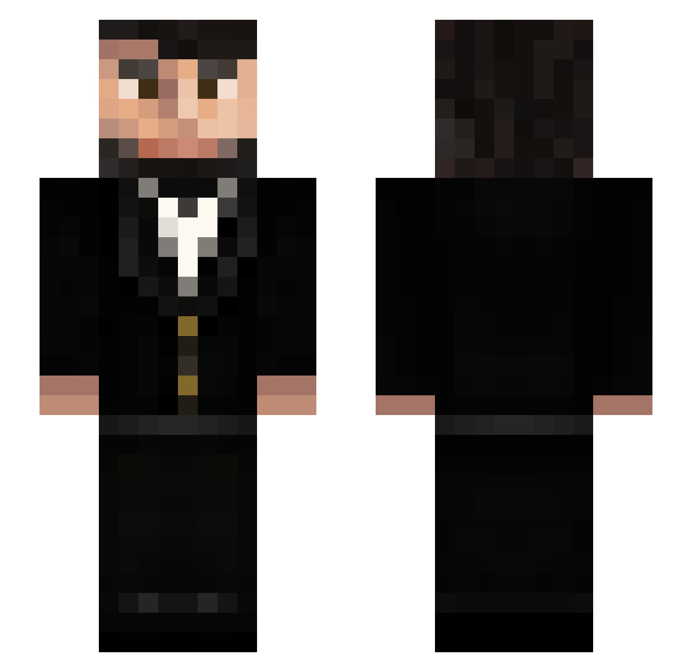 noahramram Minecraft skin, front and back view