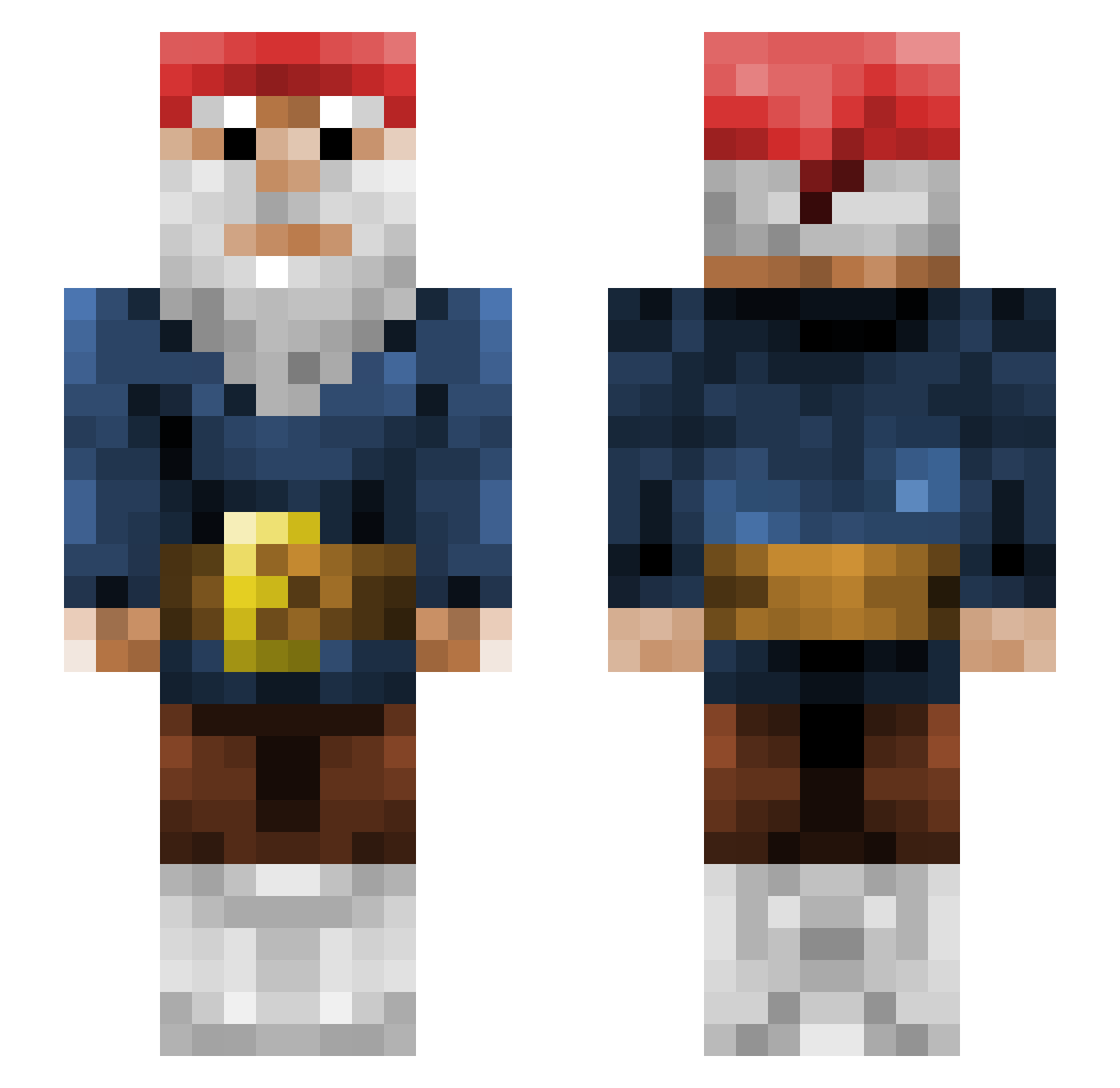 TheWelshGnome Minecraft skin, front and back view