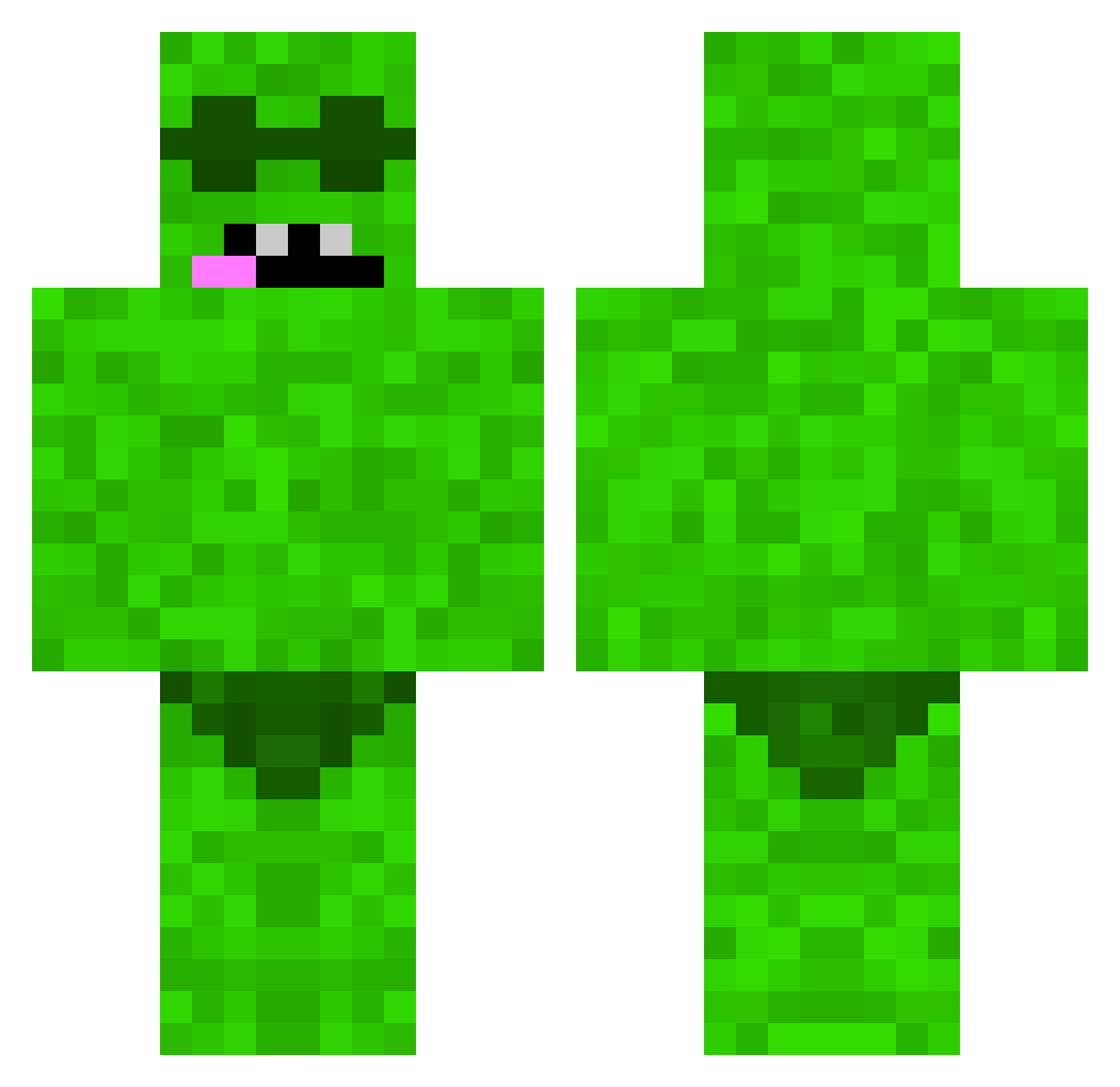 RunningSam2015 Minecraft skin, front and back view