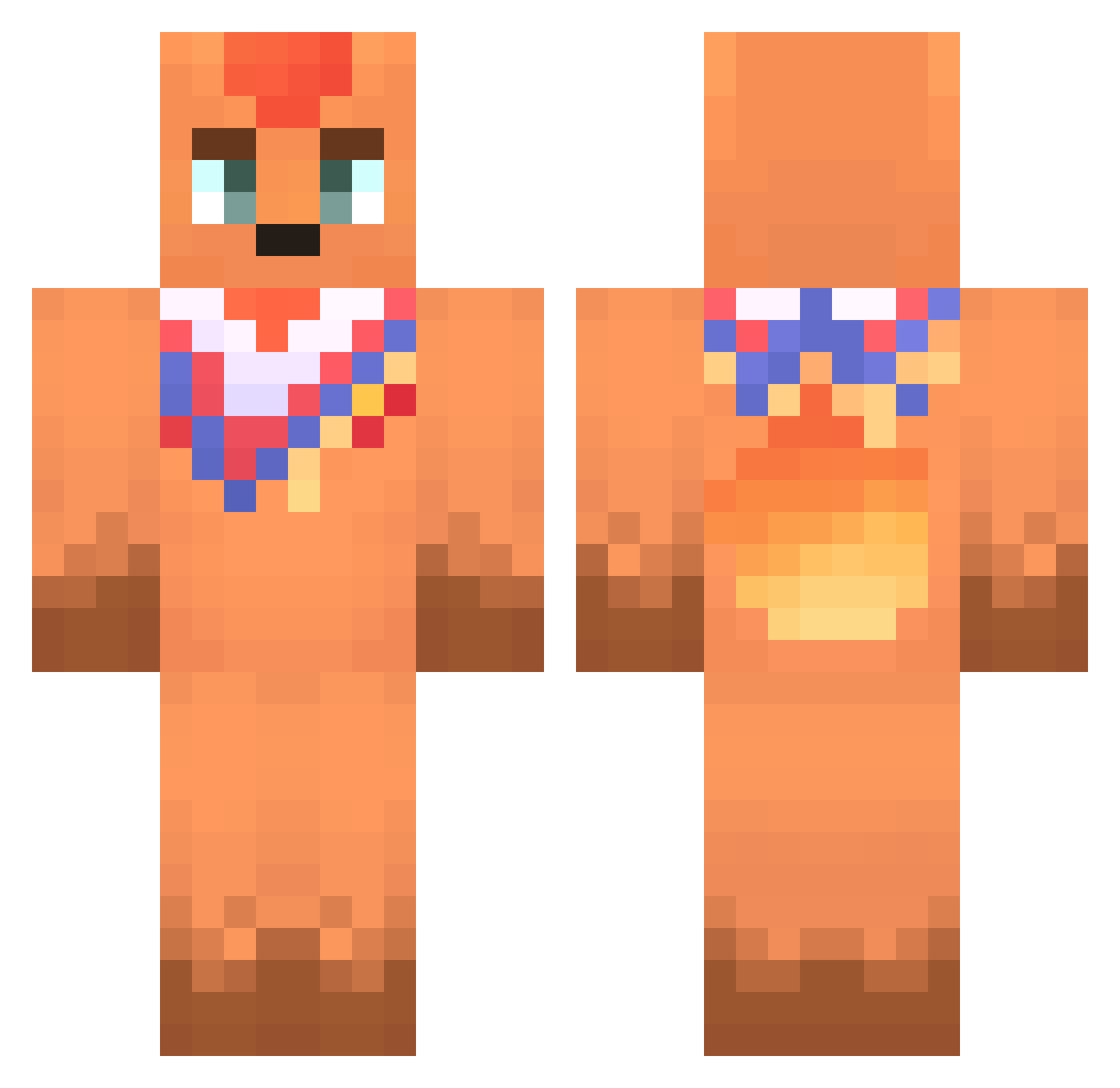 Ulrik59 Minecraft skin, front and back view
